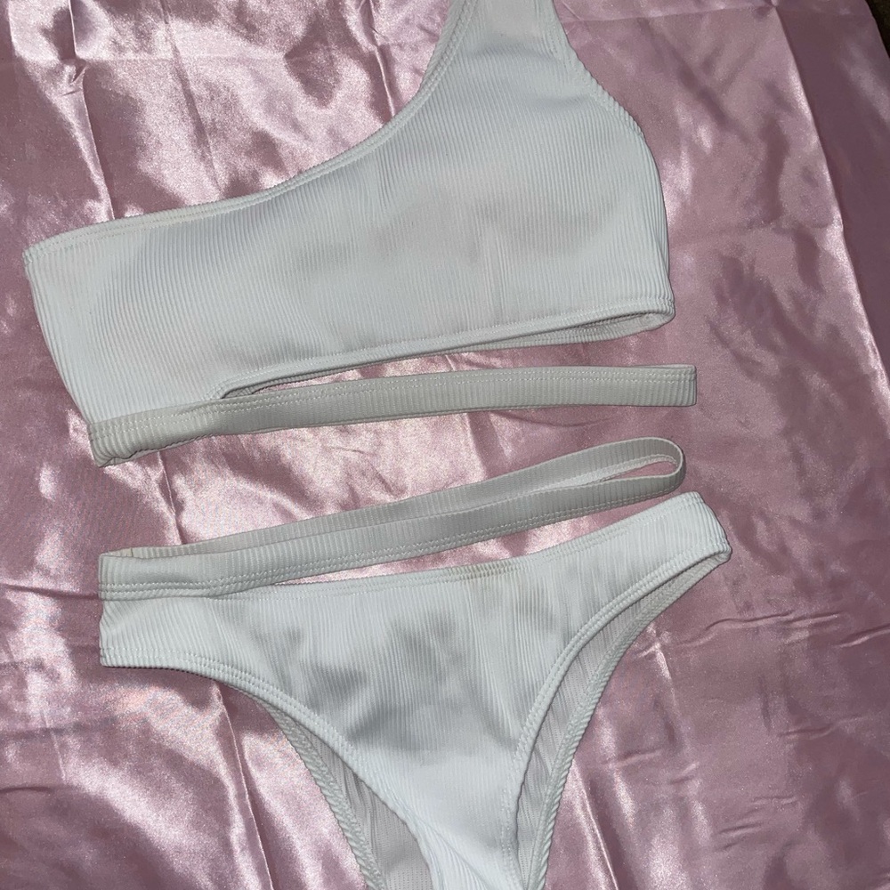 White Cut-Out Bikini Set